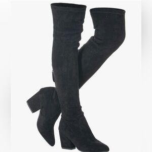 N.N.G Knee High Boots Chunky Block Heel Over the Knee
